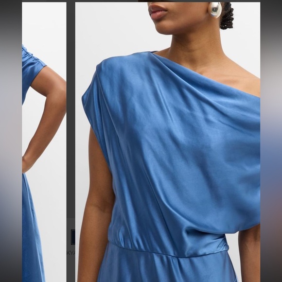 NWT A.L.C. Jasmine Midi Satin Dress - Picture 6 of 14